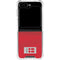 Denmark Soccer Flag Galaxy Z Flip6 Clear Case